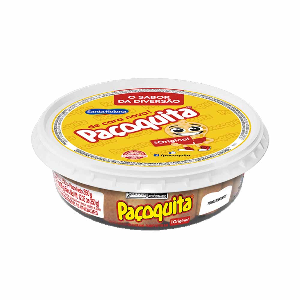PAÇOQUITA ROLHA DESEMBALADA POTE 350G