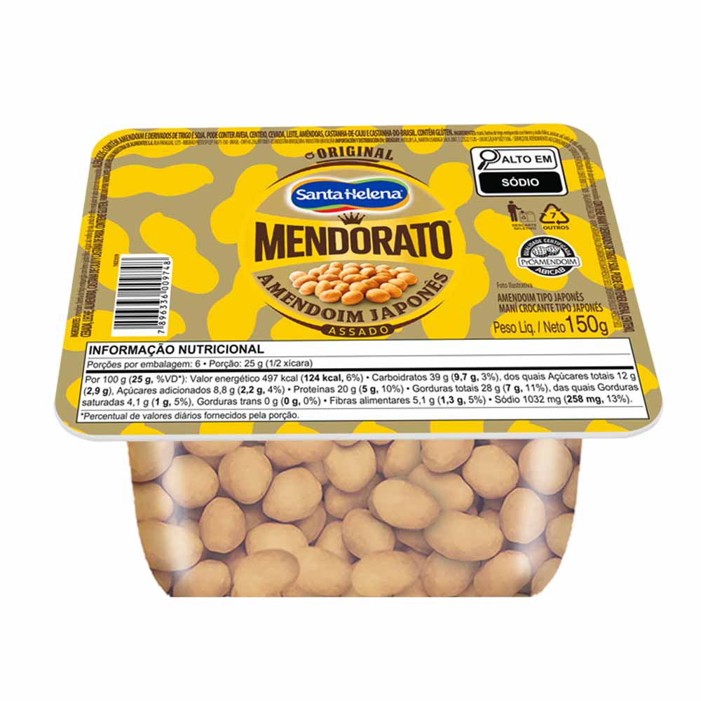 MENDORATO AMENDOIM JAPONES 150G