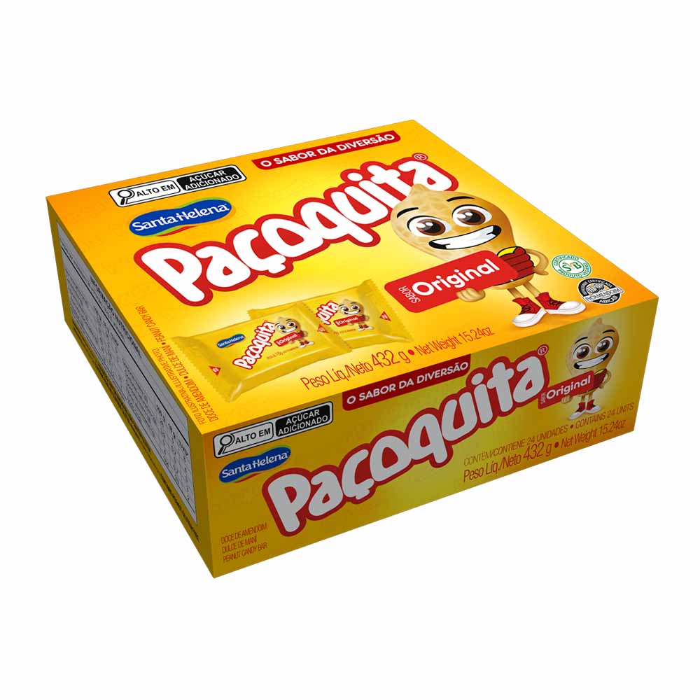 PAÇOQUITA QUADRADA EMBALADA 432G