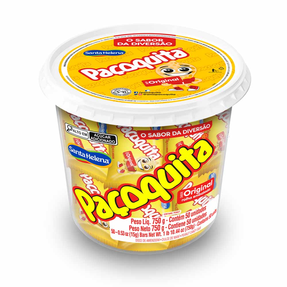 PAÇOQUITA ROLHA EMBALADA POTE  750G