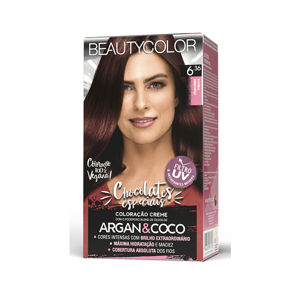 KIT 6.36 CHOCOLATE MAUVE PERMANENTE 130G