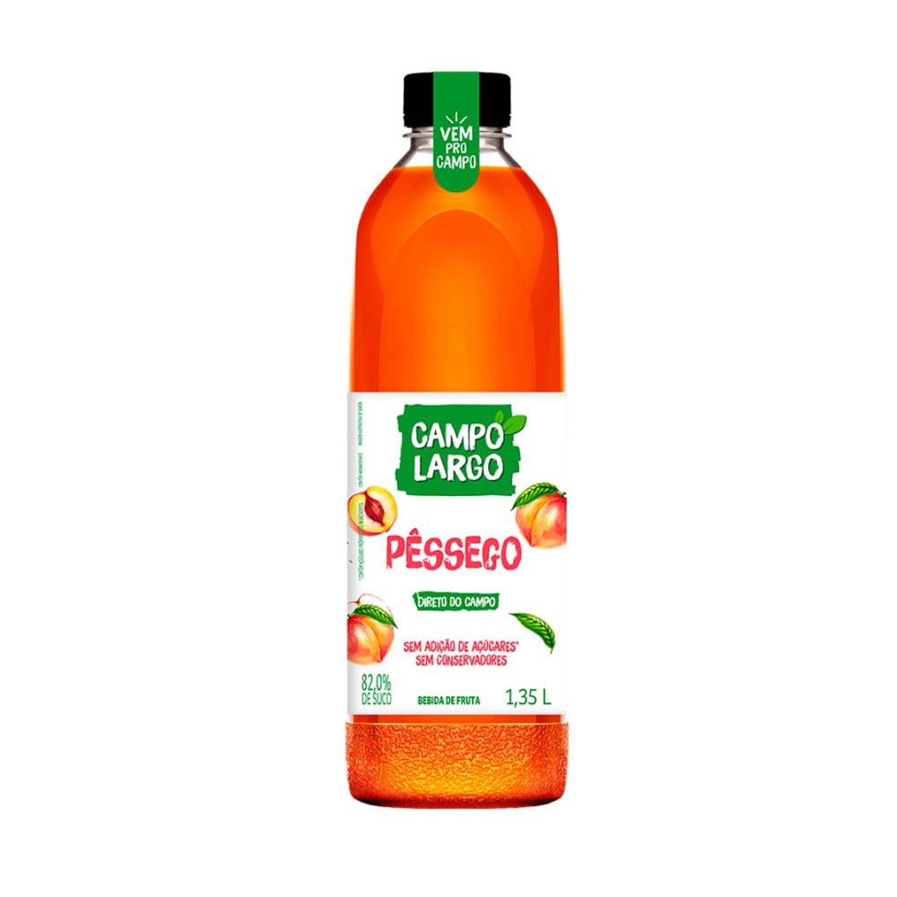 SUCO CAMPO LARGO PESSEGO E MAÇA 1,350ML