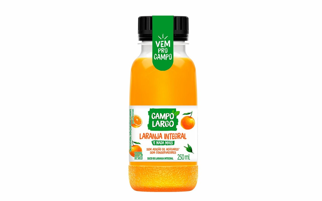 SUCO CAMPO LARGO LARANJA 250ML