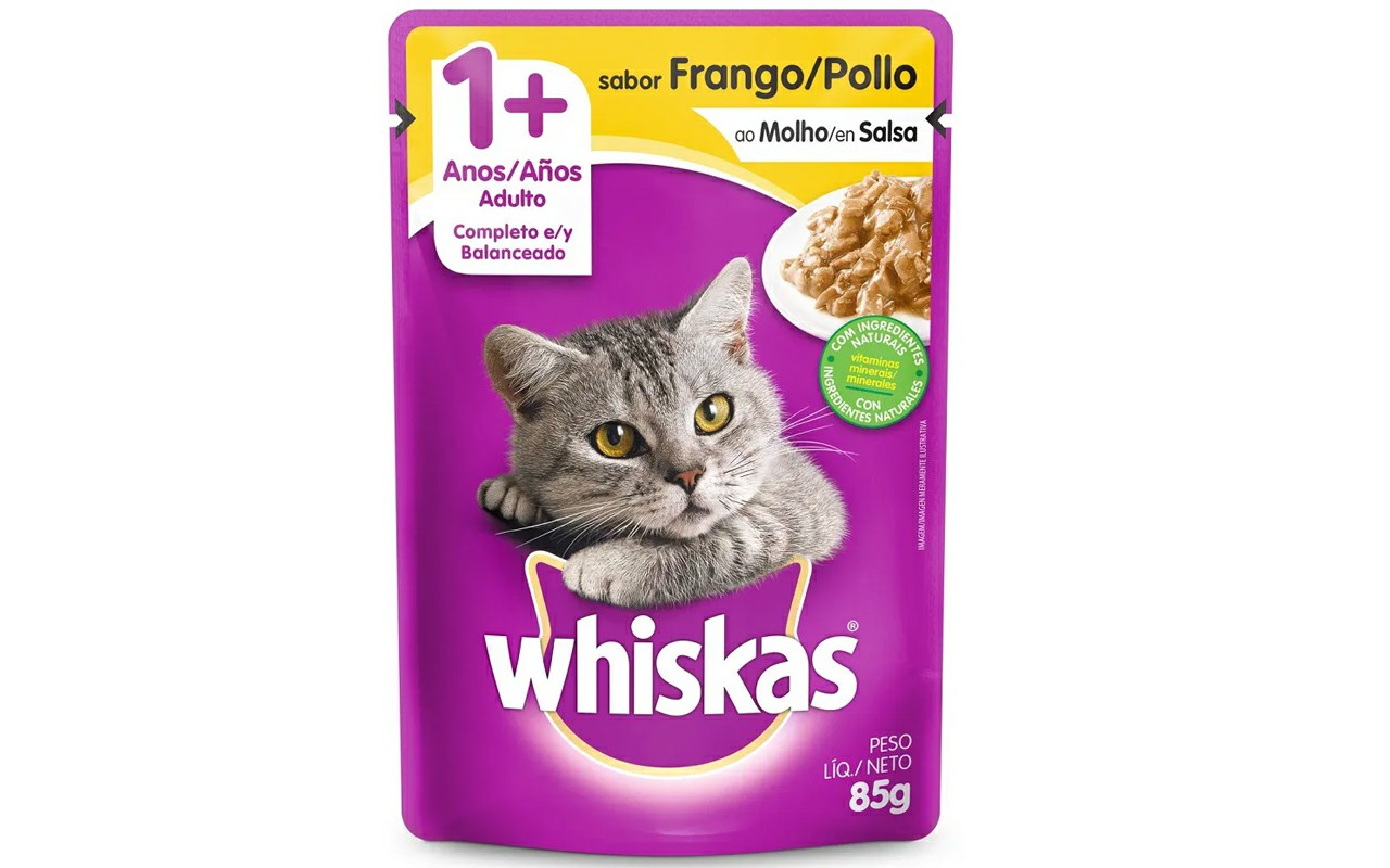 WHISKAS SACHE ADULTO FRANGO 85G