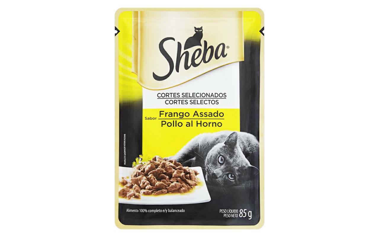 SHEBA SACHE ADULTO FRANGO ASSADO 85G