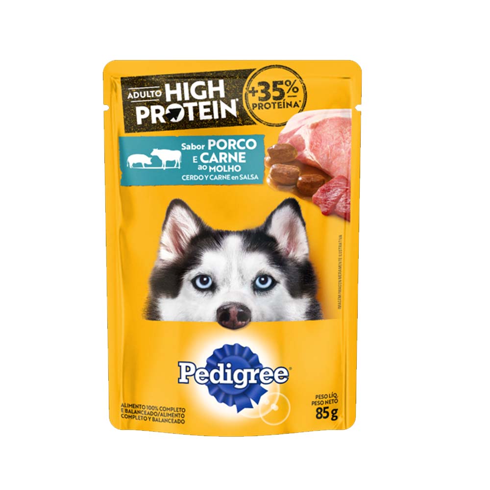 PEDIGREE SACHE ADULTO PORCO E CARNE 85G