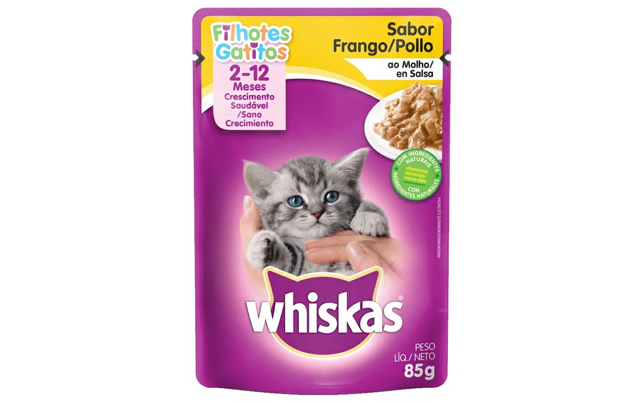 WHISKAS SACHE FILHOTE FRANGO 85G