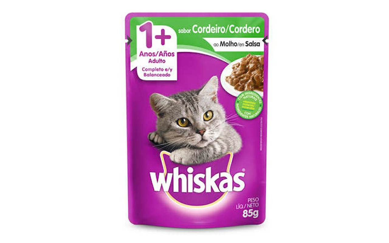 WHISKAS SACHE ADULTO CORDEIRO 85G