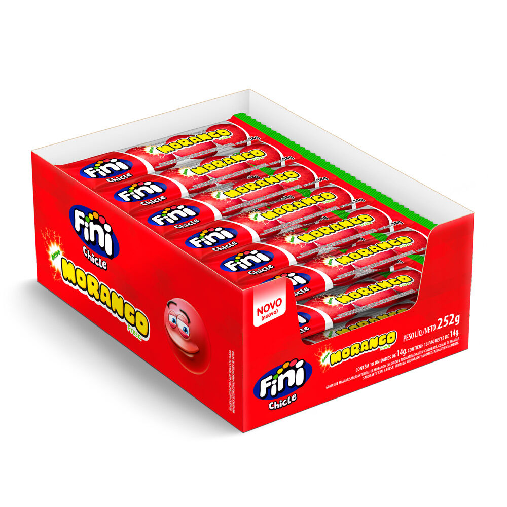 CHICLETE FINI MORANGO 14G