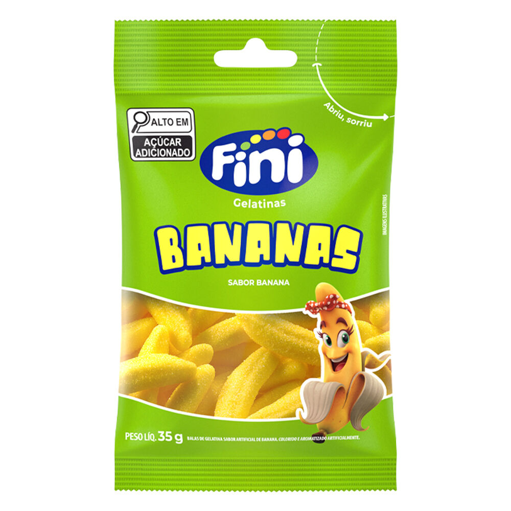 BALA GELATINA FINI BANANAS 35G