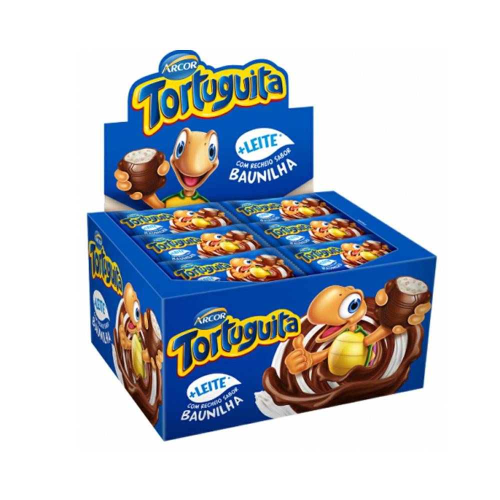 CHOCOLATE TORTUGUITA AO LEITE/BAUNILHA ARCOR 15,5G