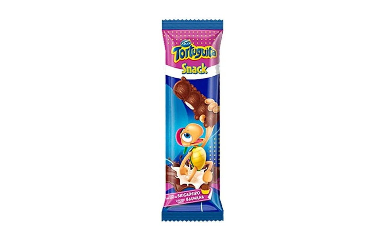 CHOCOLATE TORTUGUITA SNACK BAUNILHA/BRIGADEIRO ARCOR 28G
