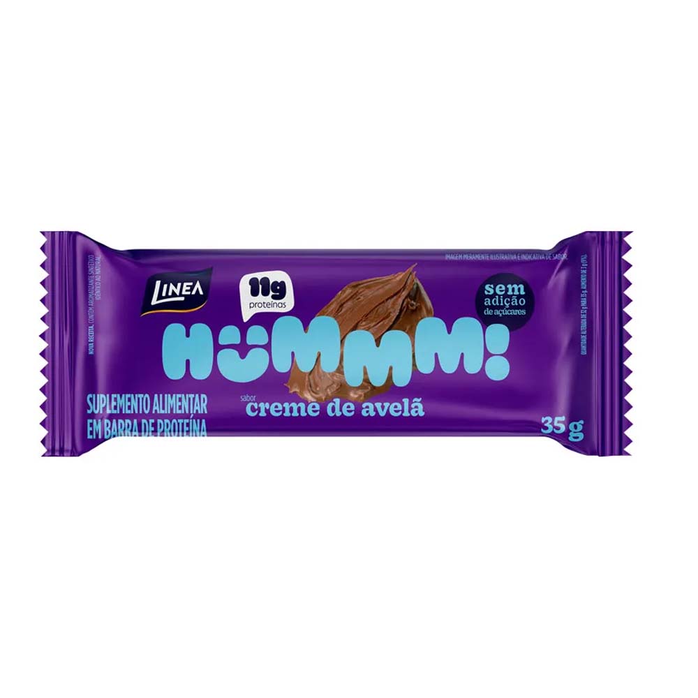 BARRA PROTEICA HUMMM CREME AVELÃ LINEA 35G