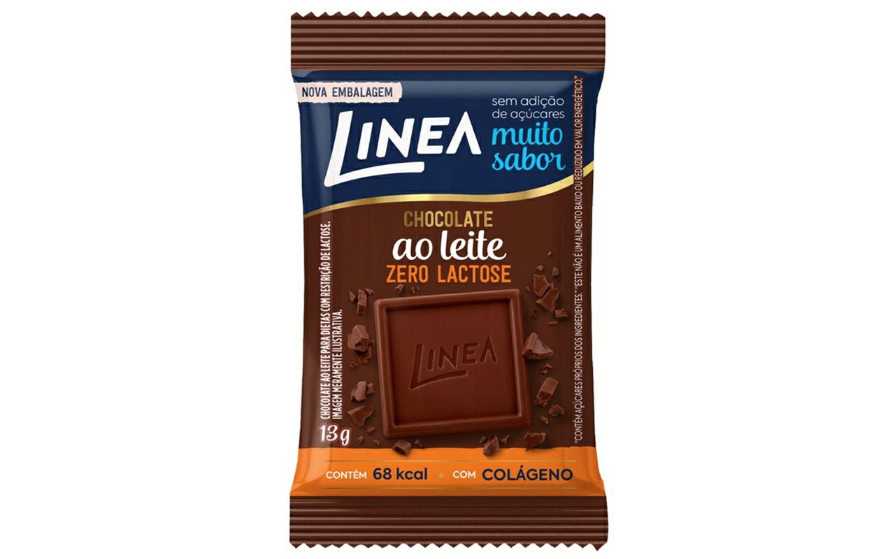 CHOCOLATE MINI LEITE ZERO LACTOSE LINEA 13G