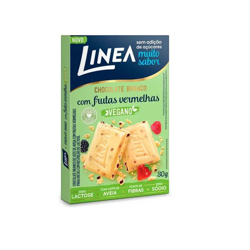 CHOCOLATE VEGANO FRUTAS VERMELHA LINEA 30G