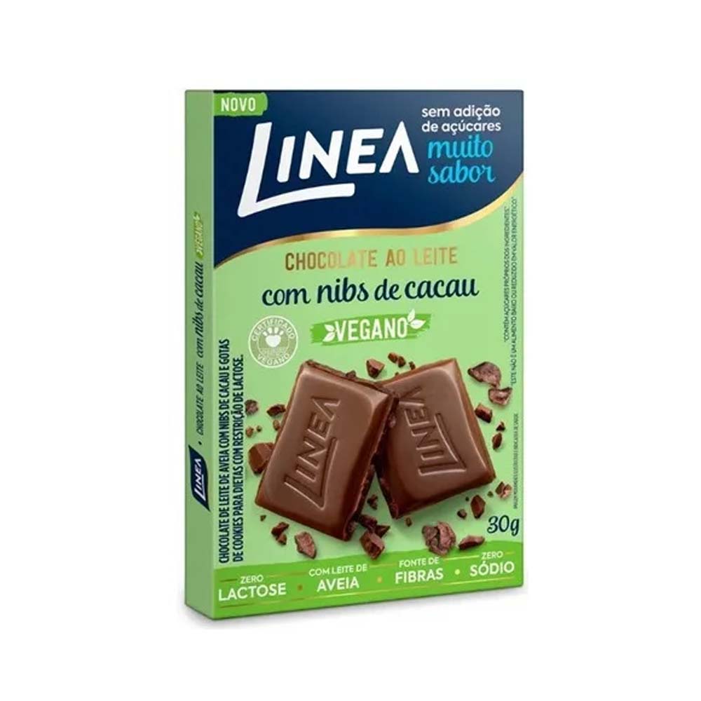 CHOCOLATE VEGANO LEITE LINEA 30G