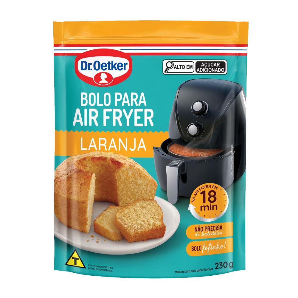 BOLO AIR FRYER LARANJA OETKER 230G
