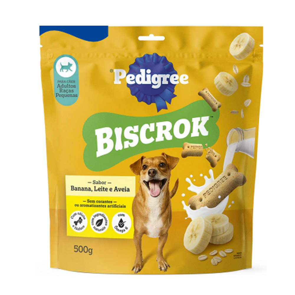 PEDIGREE BISCROK ADULTO RAÇAS PEQUENAS BANANA 500G