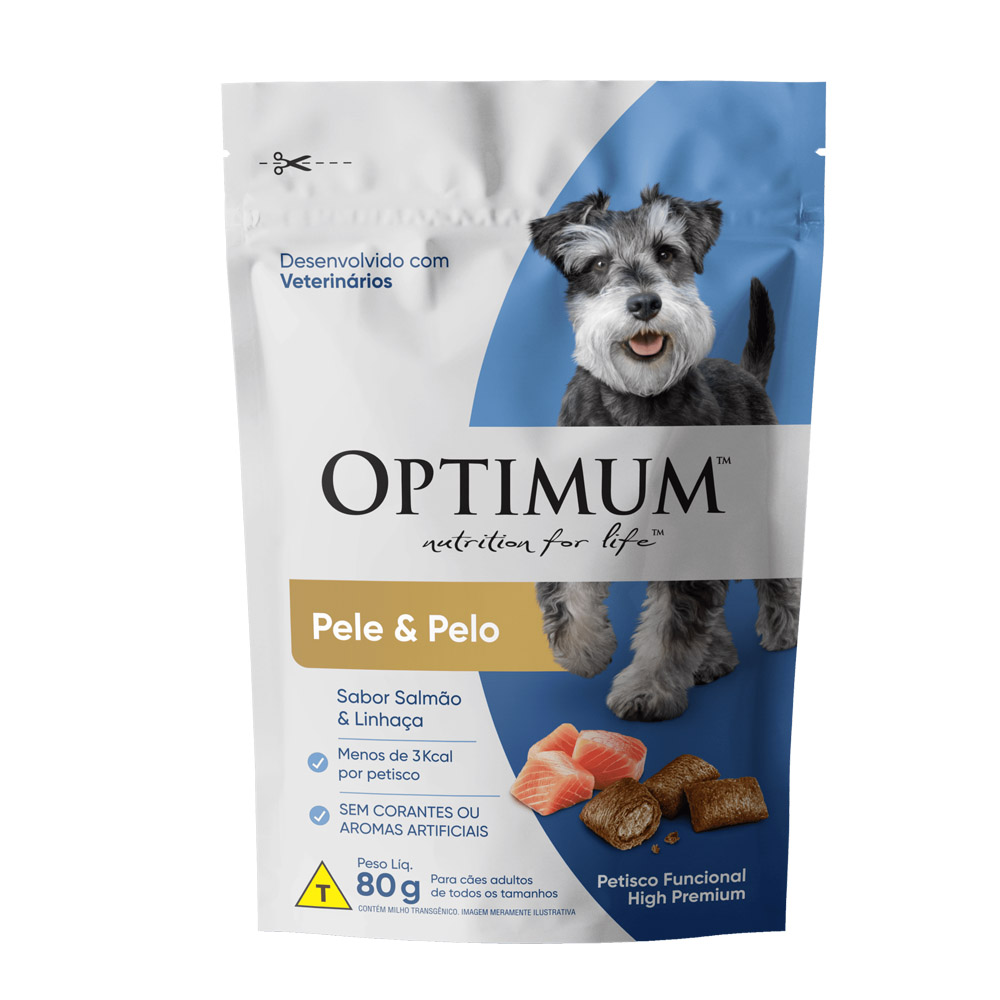 OPTIMUM DOG C&T PELE E PELO 80G