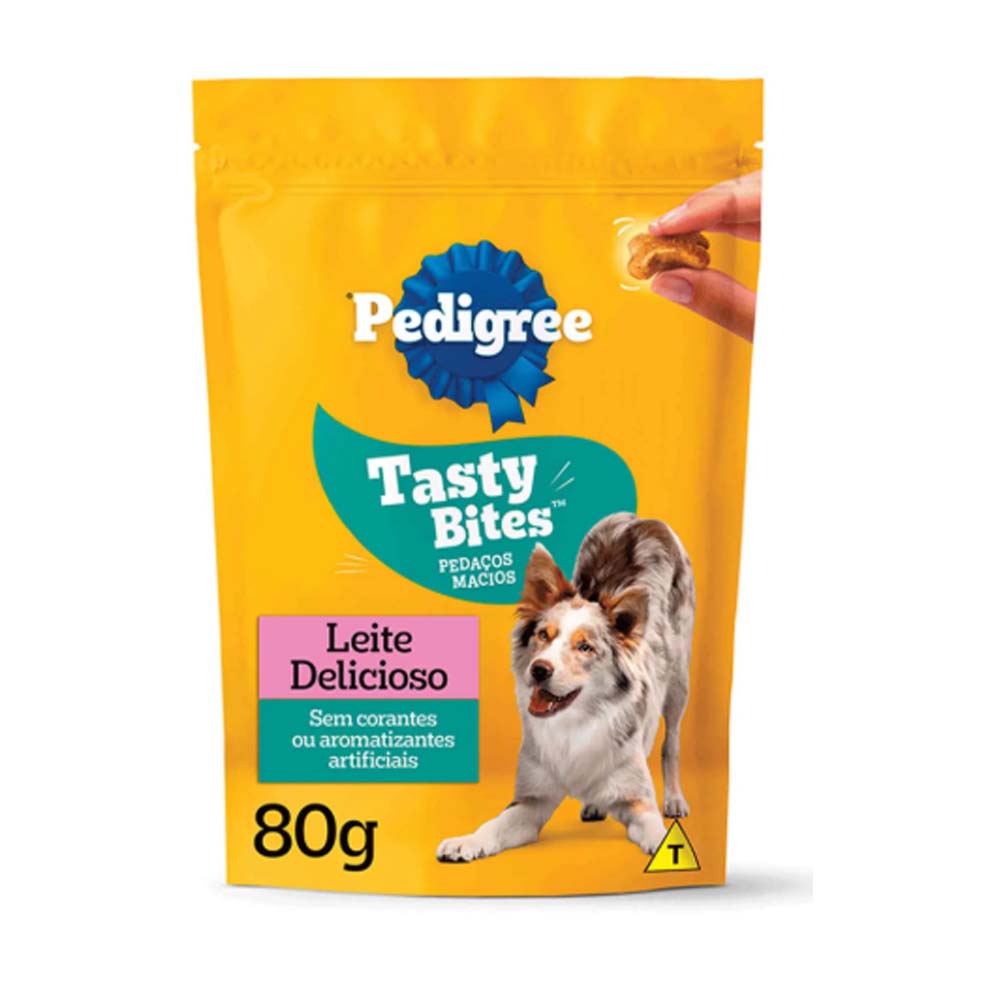 PEDIGREE SACHE TASTY BITES LEITE 80G