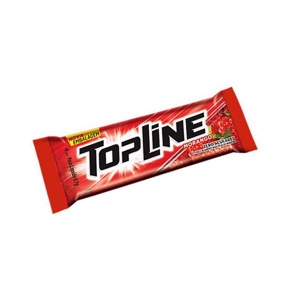 CHICLELE TOPLINE MORANGO 6,7G