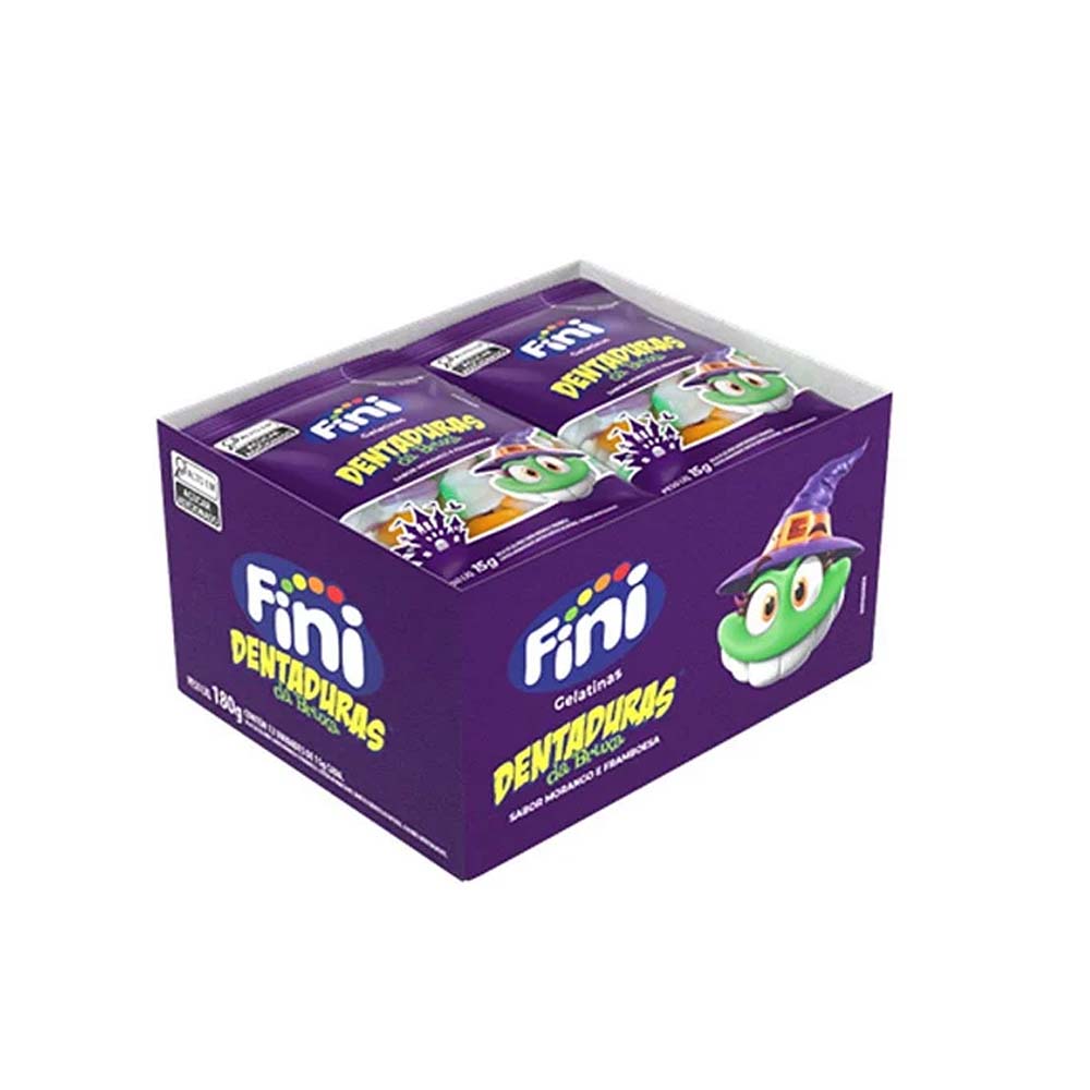 BALA GELATINA FINI DENTADURA DA BRUXA 15G