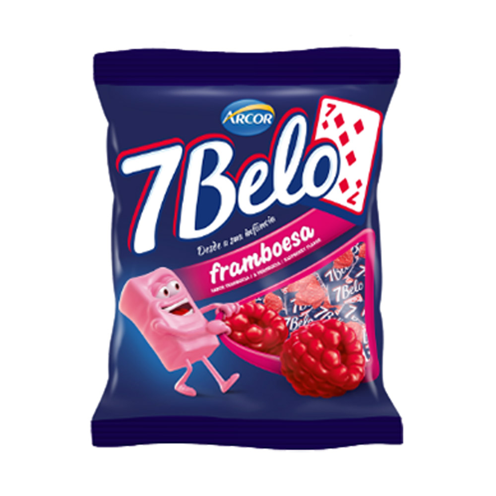 BALA 7BELO FRAMBOESA ARCOR 90G