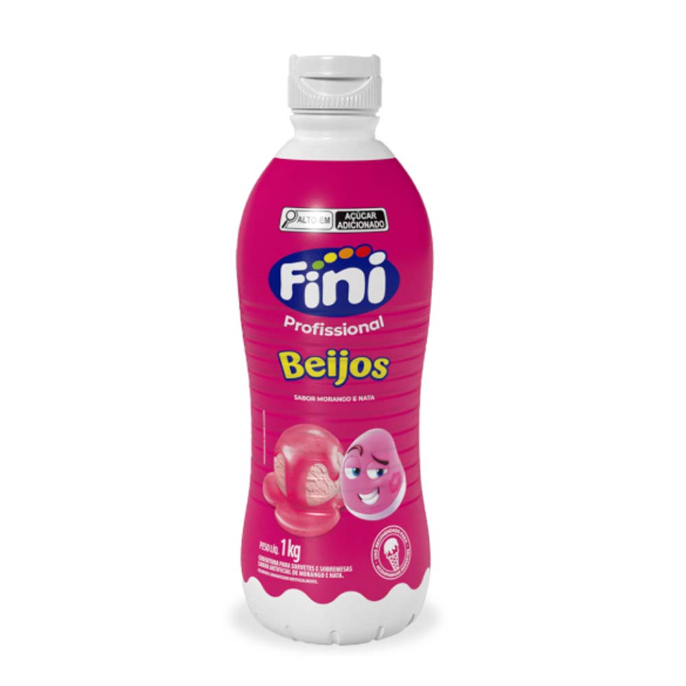 CALDA PARA SORVETE FINI BEIJOS 1KG