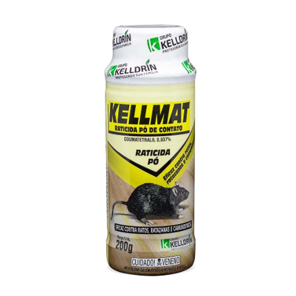 KELLMAT RATICIDA PÓ TALQUEIRA 200G