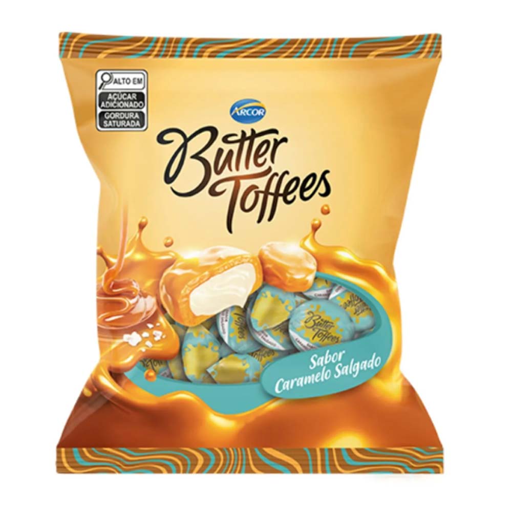 BALA TOFFES CARAMELO SALGADO ARCOR 400G