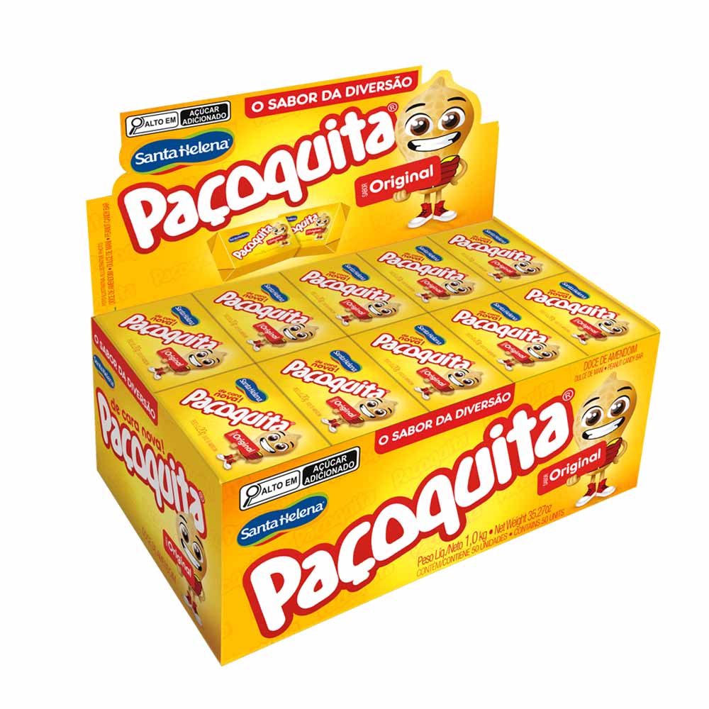 PAÇOQUITA QUADRADA EMBALADA 1KG