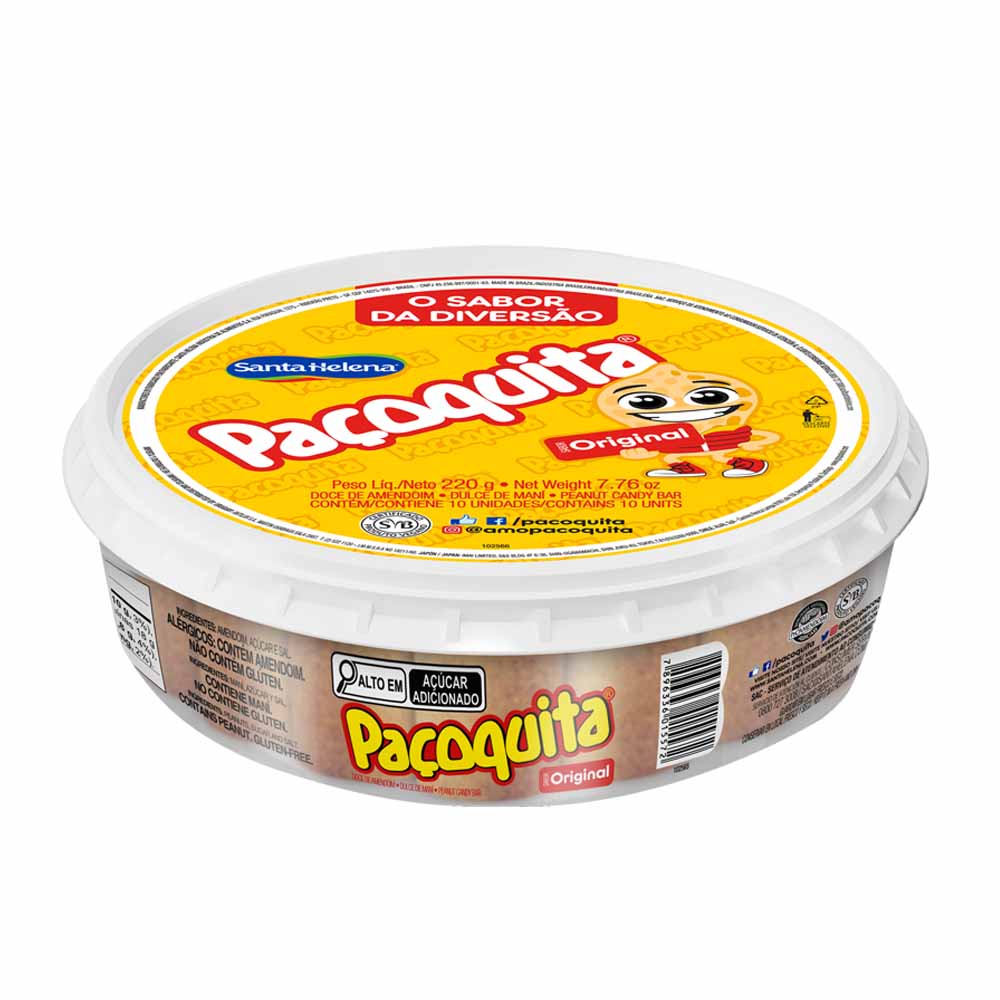 PAÇOQUITA ROLHA DESEMBALADA POTE 220G