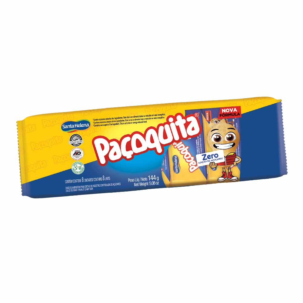 PAÇOQUITA ZERO  FLOWPACK 144G