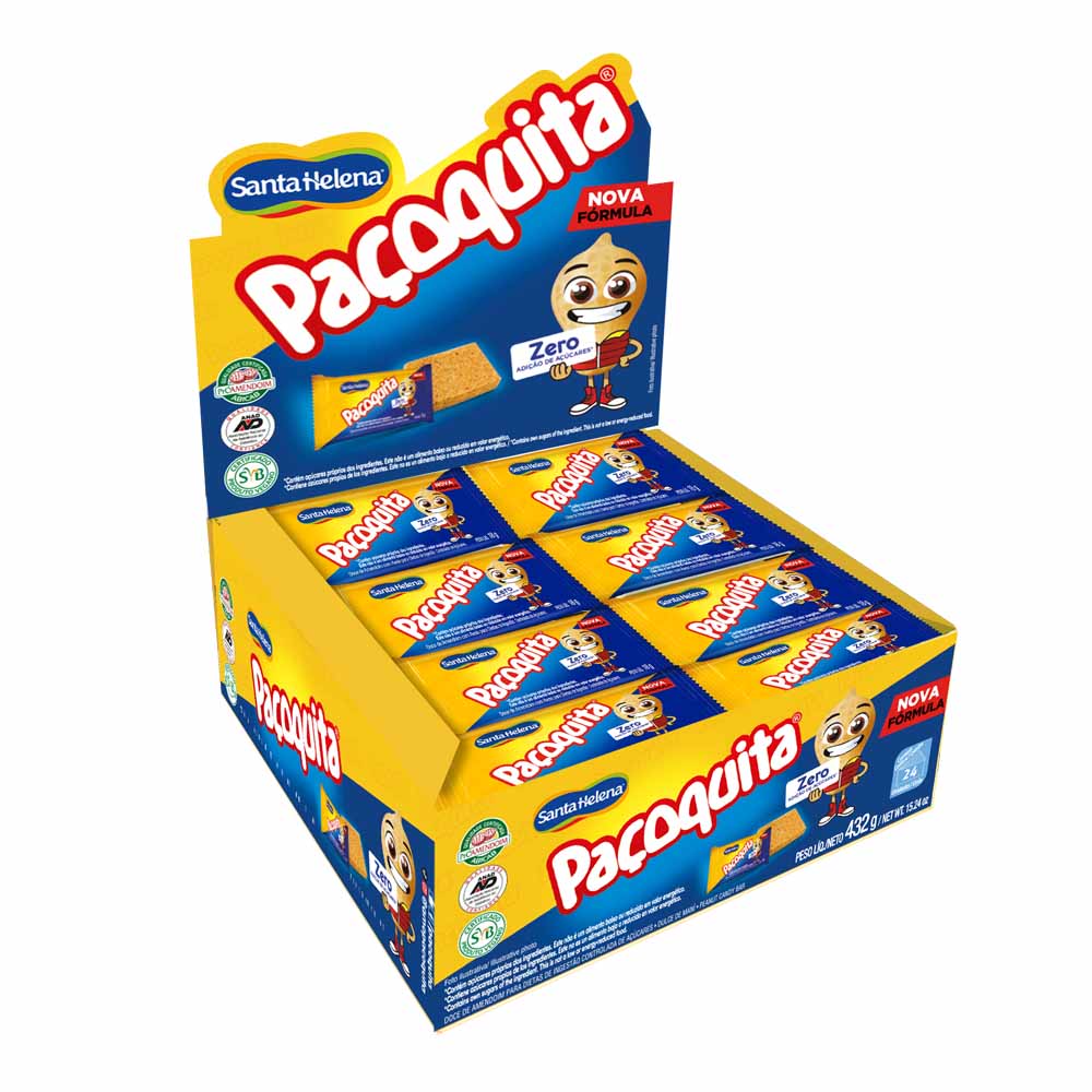 PAÇOQUITA ZERO QUADRADA 432G