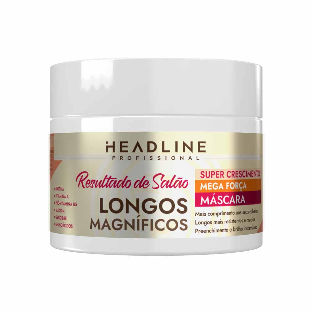 MASCARA RESULTADO DE SALÃO LONGOS MAGNIFICOS HEADLINE 300G