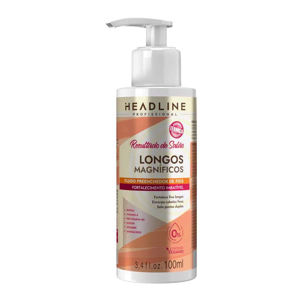 FLUIDO RESULTADO DE SALÃO LONGOS MAGNIFICOS HEADLINE 100ML