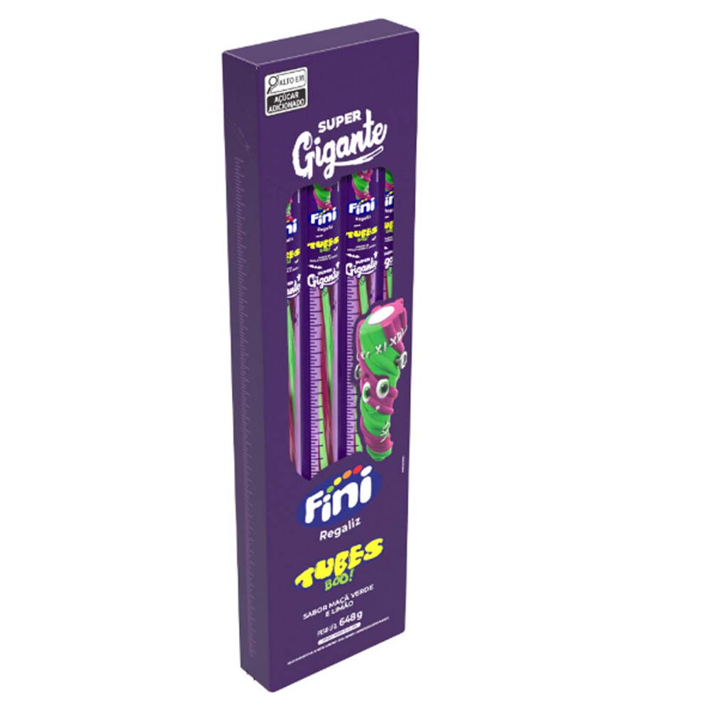 TUBES GIGANTE BOO MAÇÃ VERDE E LIMÃO 27G