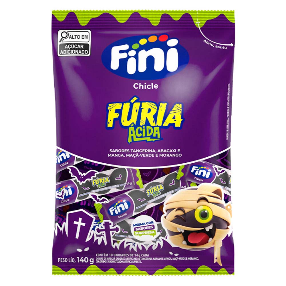 CHICLE FINI FURIA ACIDA 140G