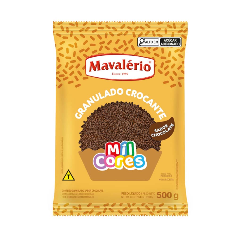 MAVALÉRIO GRANULADO CROCANTE CHOCOLATE 500G