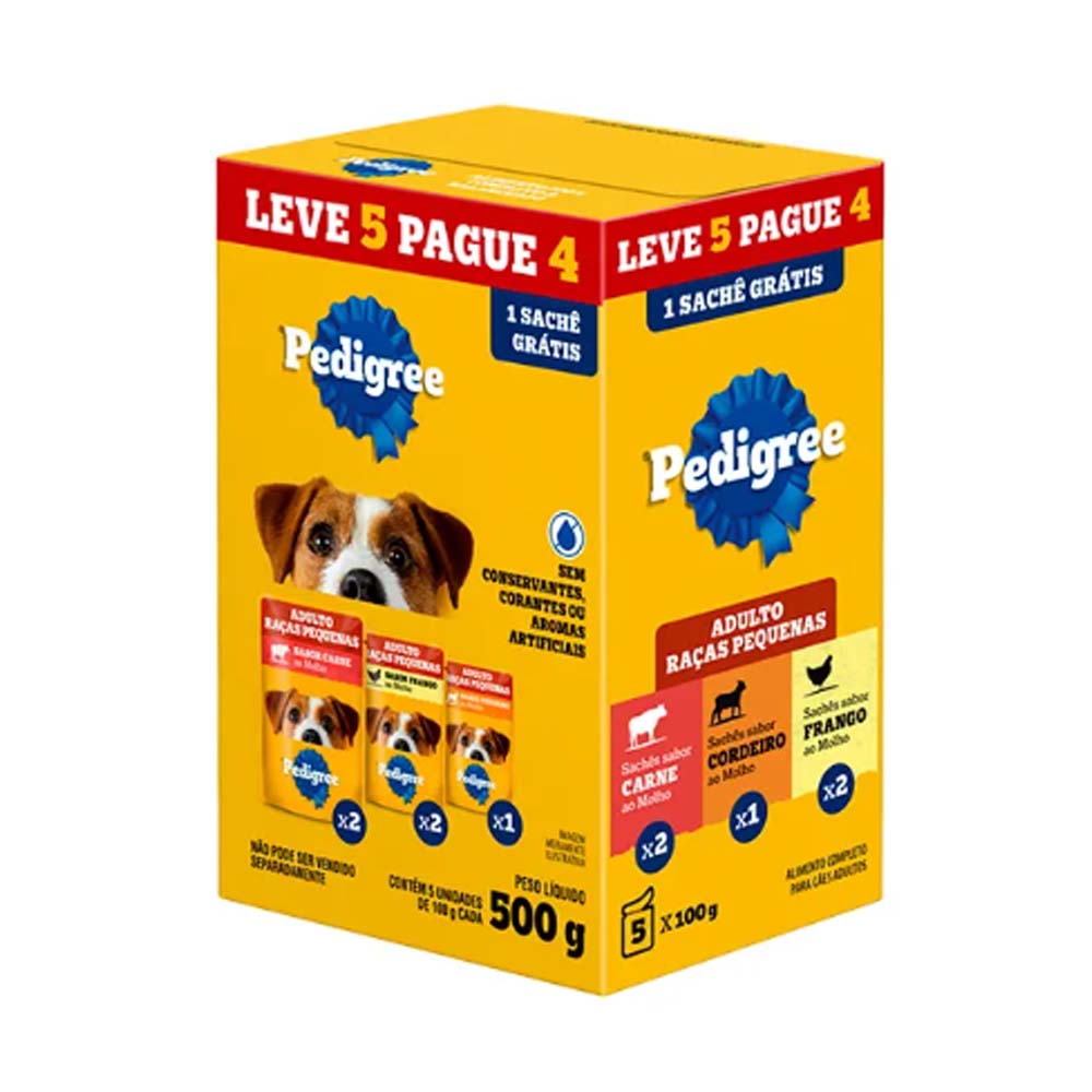 PEDIGREE SACHE PROMO MIX  CARNE/FRANGO/CORDEIRO 100G
