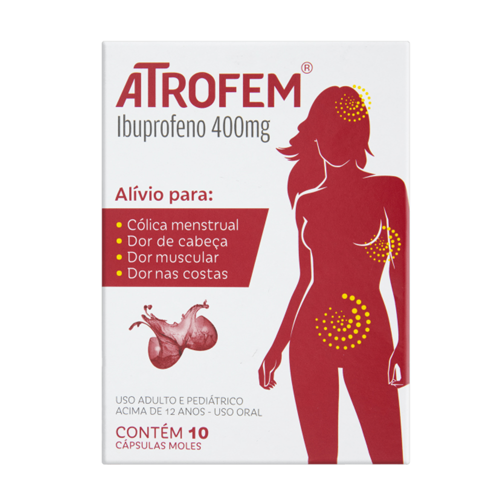 ATROFEM 400MG CT BL 10 CAPSULA MOLE