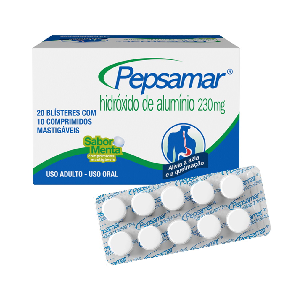 PEPSAMAR 230MG COMPRIMIDO MASTIGAVEL BL20X10