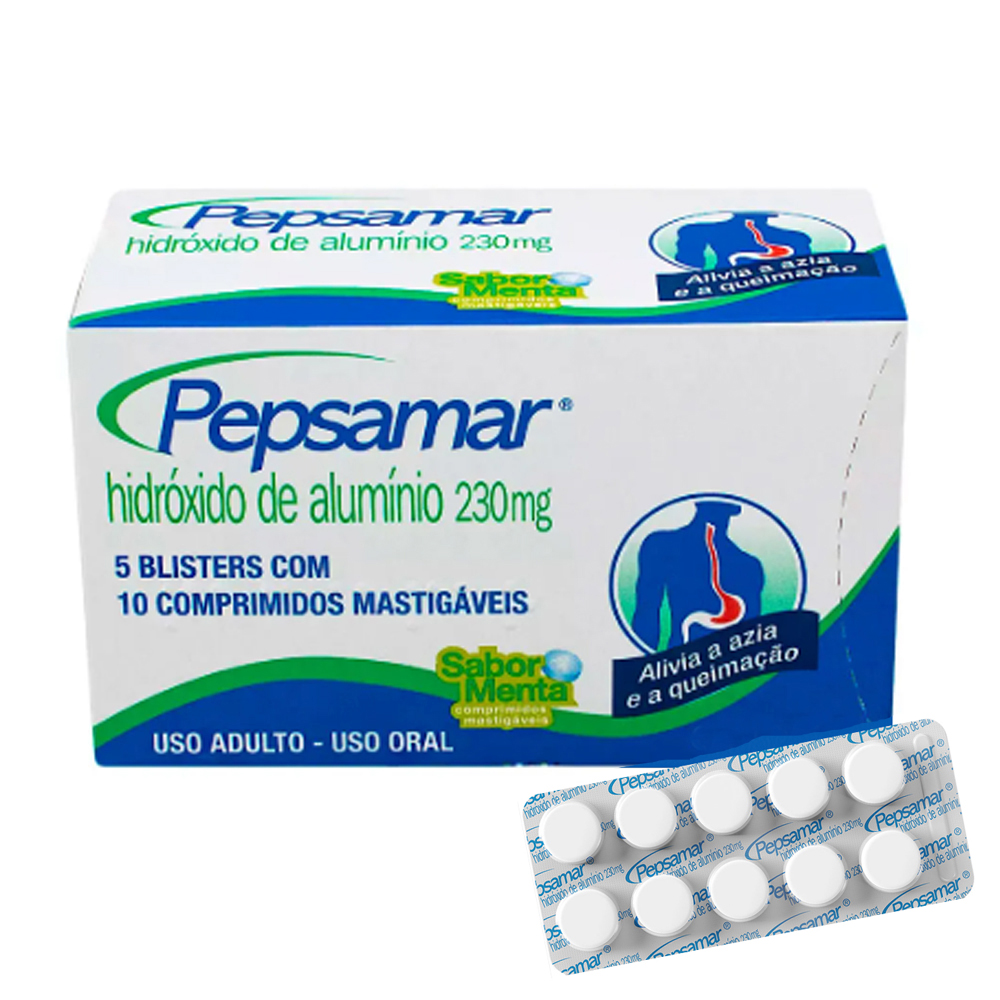 PEPSAMAR 230MG COMPRIMIDO MASTIGAVEL BL5X10