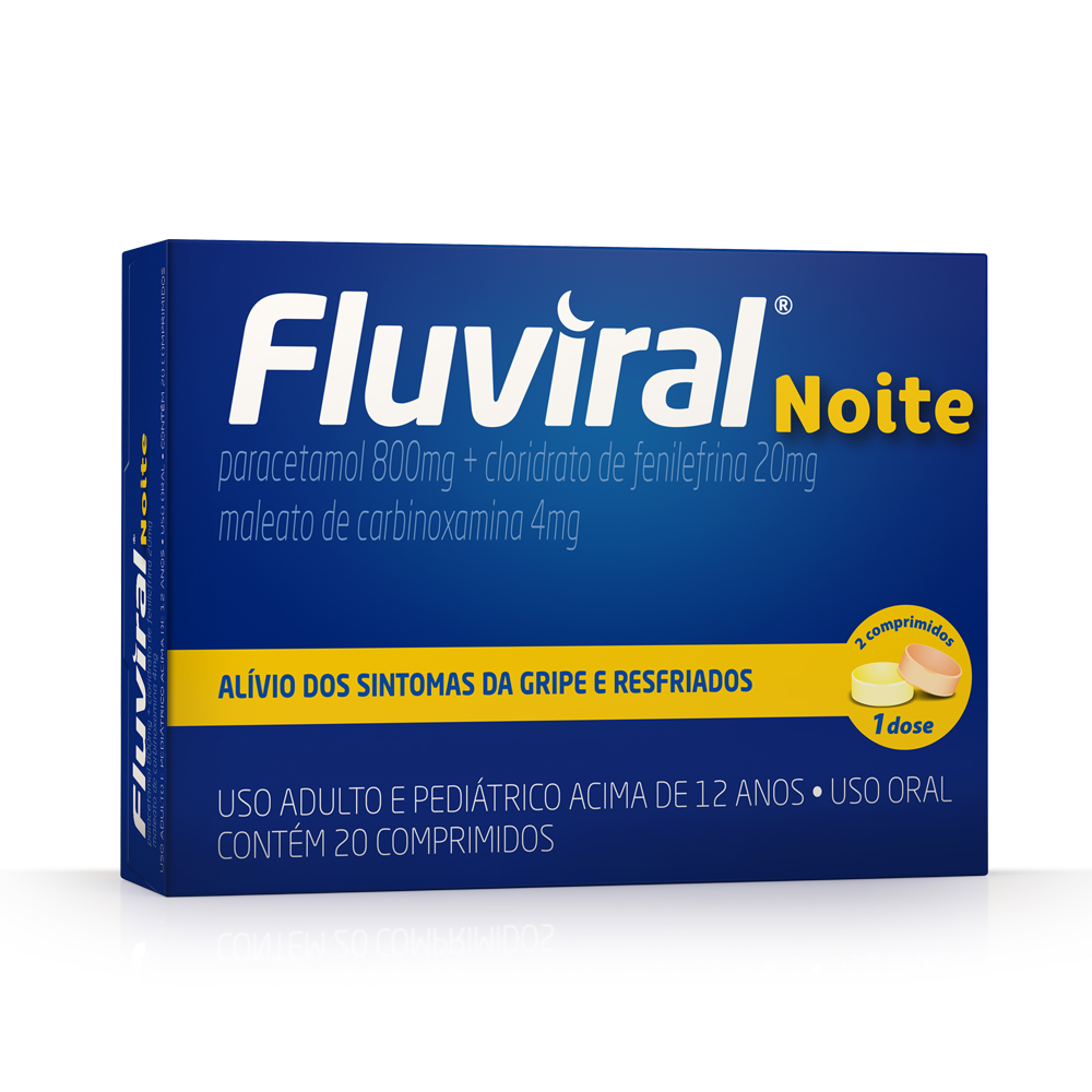 FLUVIRAL NOITE CT BL 20 COMPRIMIDOS