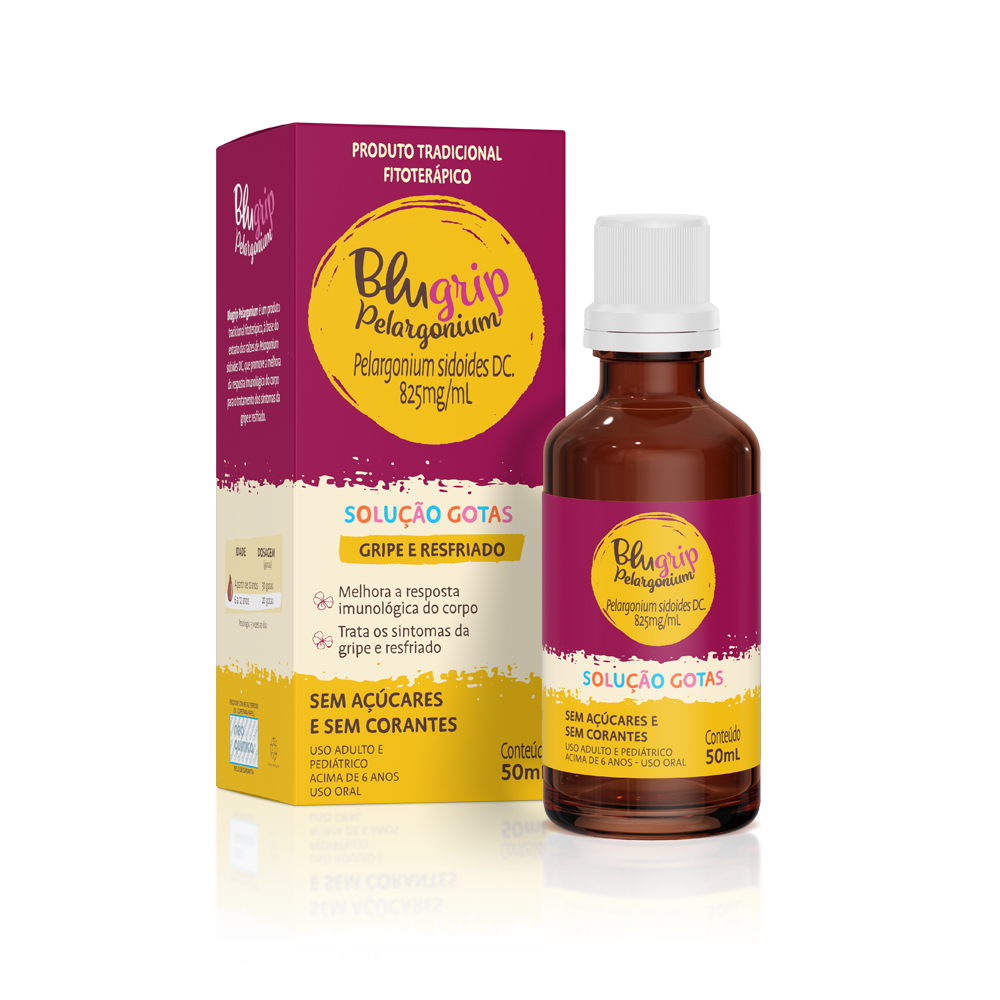 BLUGRIP PELARGONIUM SOLUÇÃO GOTAS FRASCO 50ML