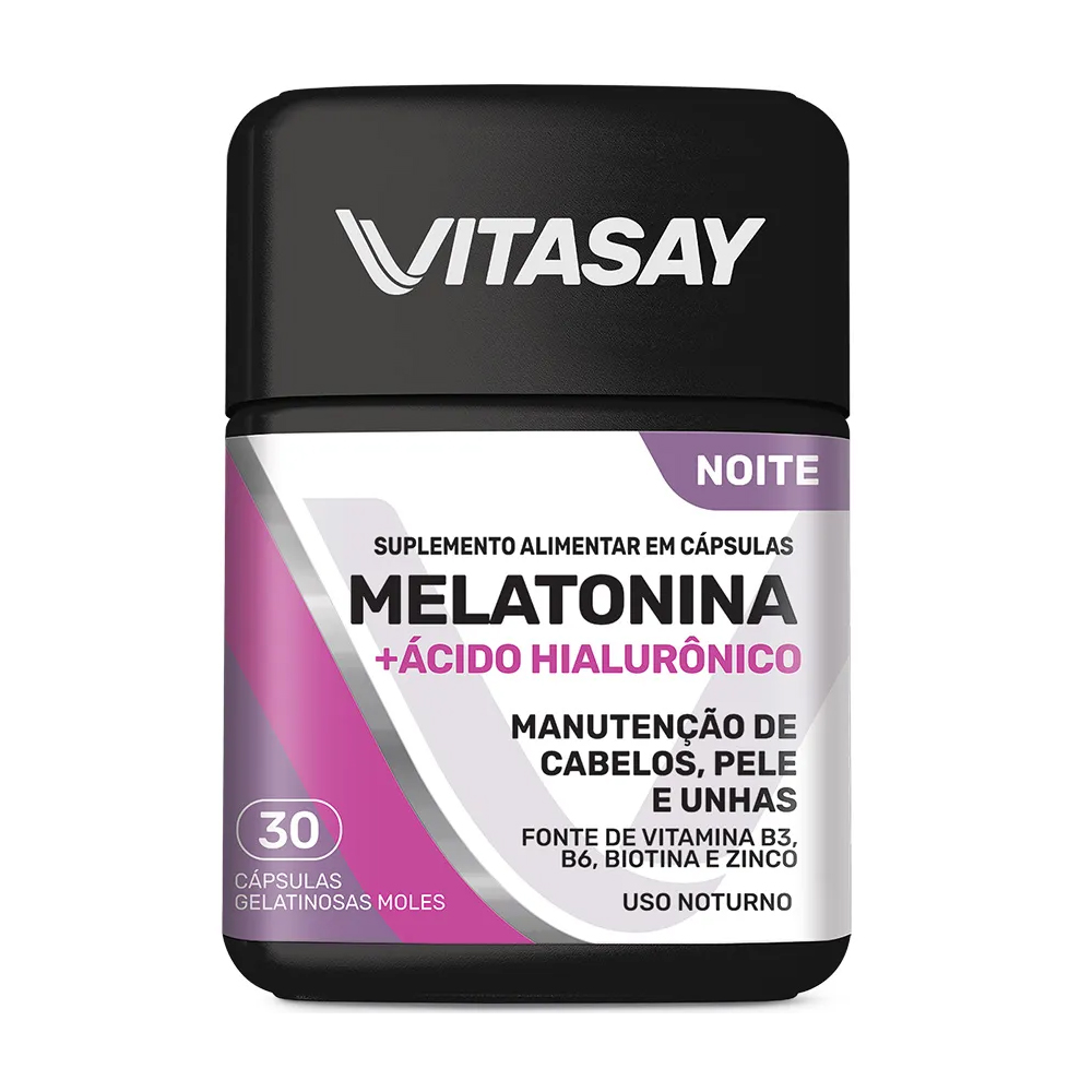 VITASAY MELATON+AC HIALURONICO FRASCO30 CAPSULAS