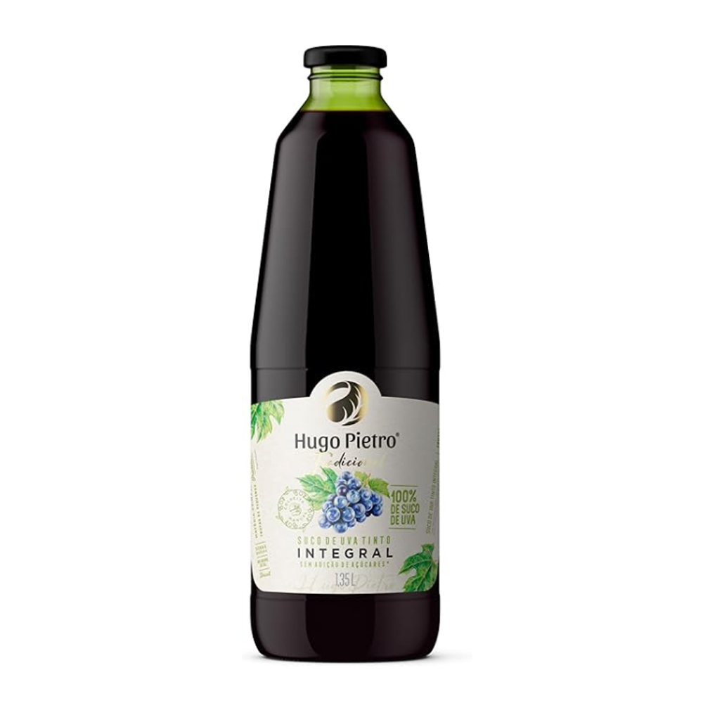 SUCO INTEGRAL UVA TINTO HUGO PIETRO 1,35L