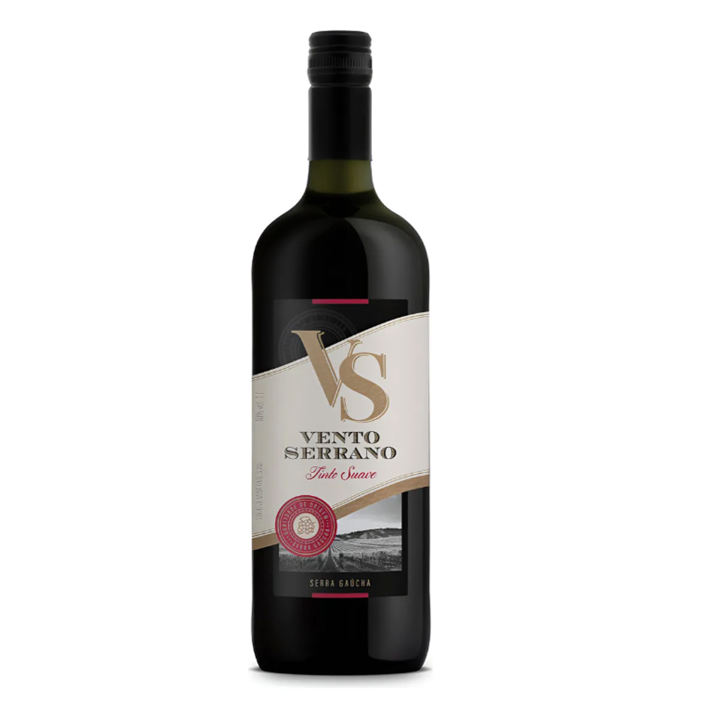 VINHO DE MESA TINTO SUAVE VENTO SERRANO 750ML