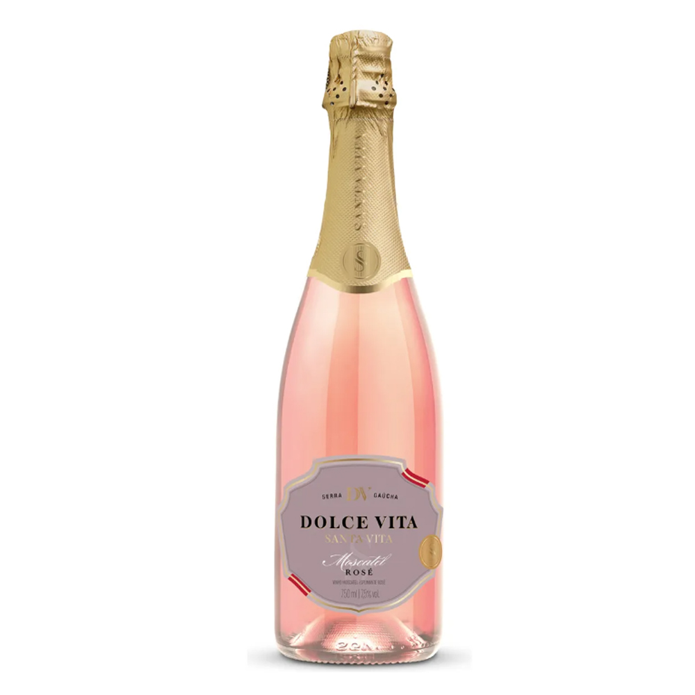 ESPUMANTE DOLCE VITA MOSCATEL ROSÉ 750ML