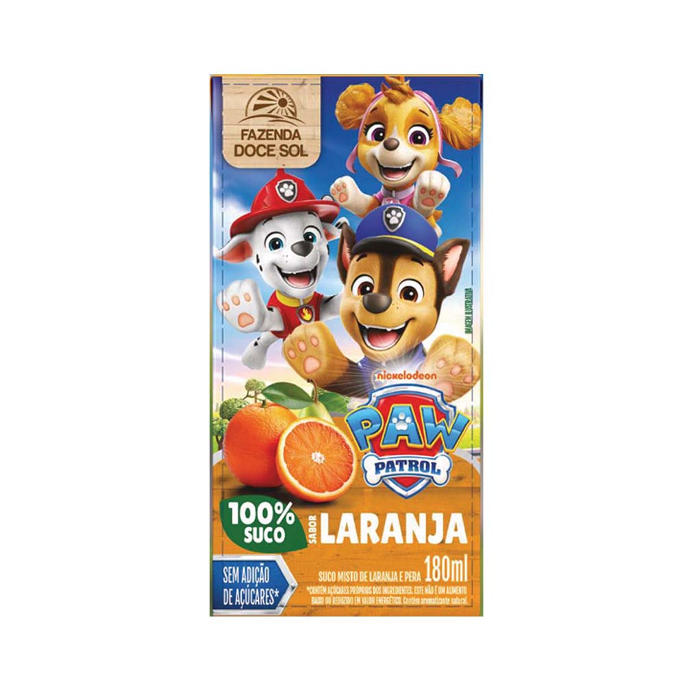SUCO PATRULHA CANINA LARANJA 180ML